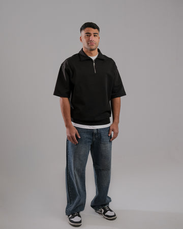 Basic Half Zipper T-Shirt