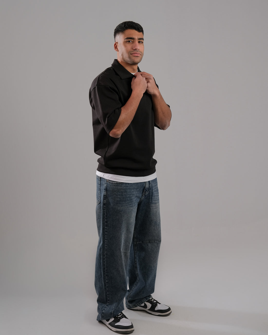 Basic Half Zipper T-Shirt