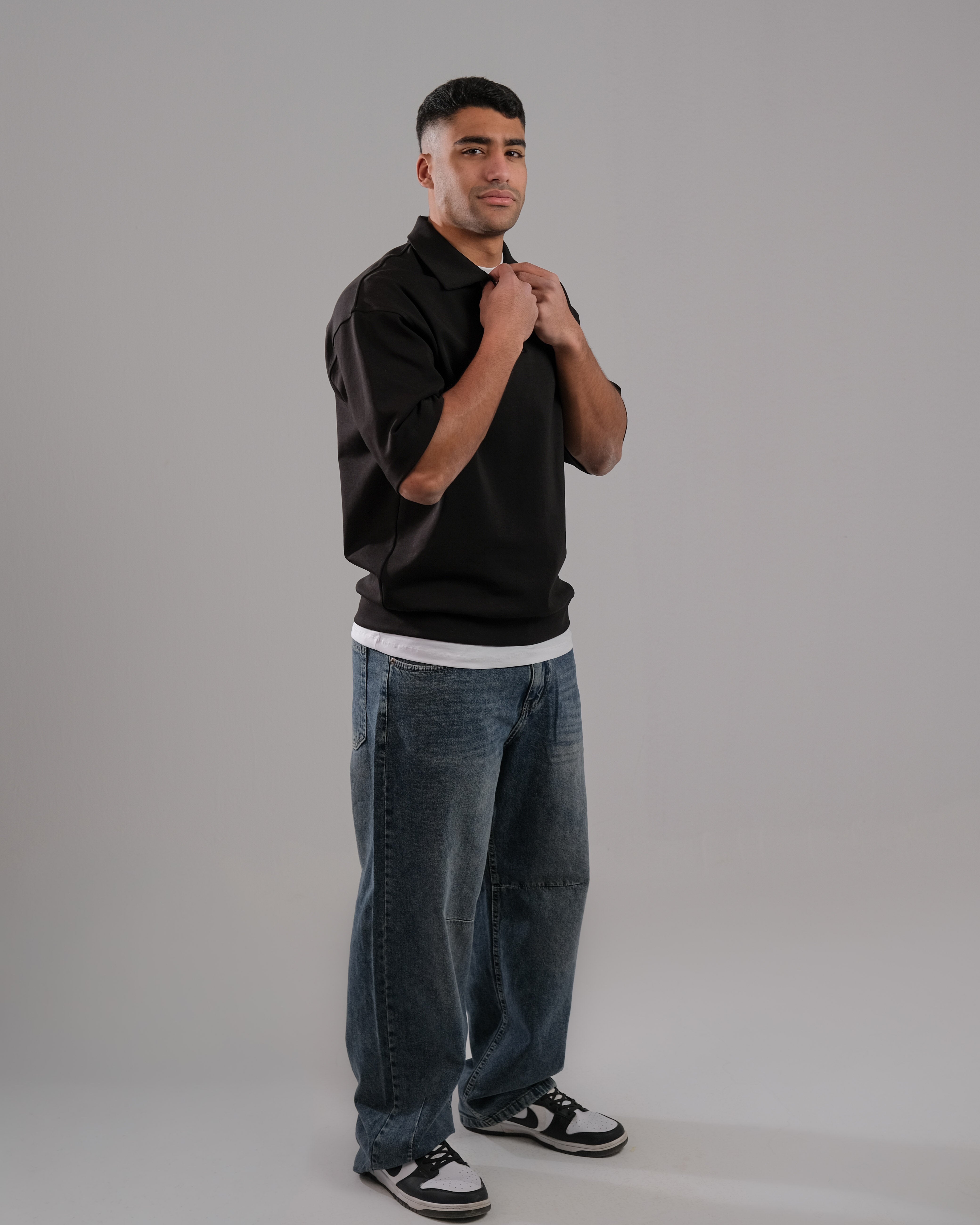 Basic Half Zipper T-Shirt