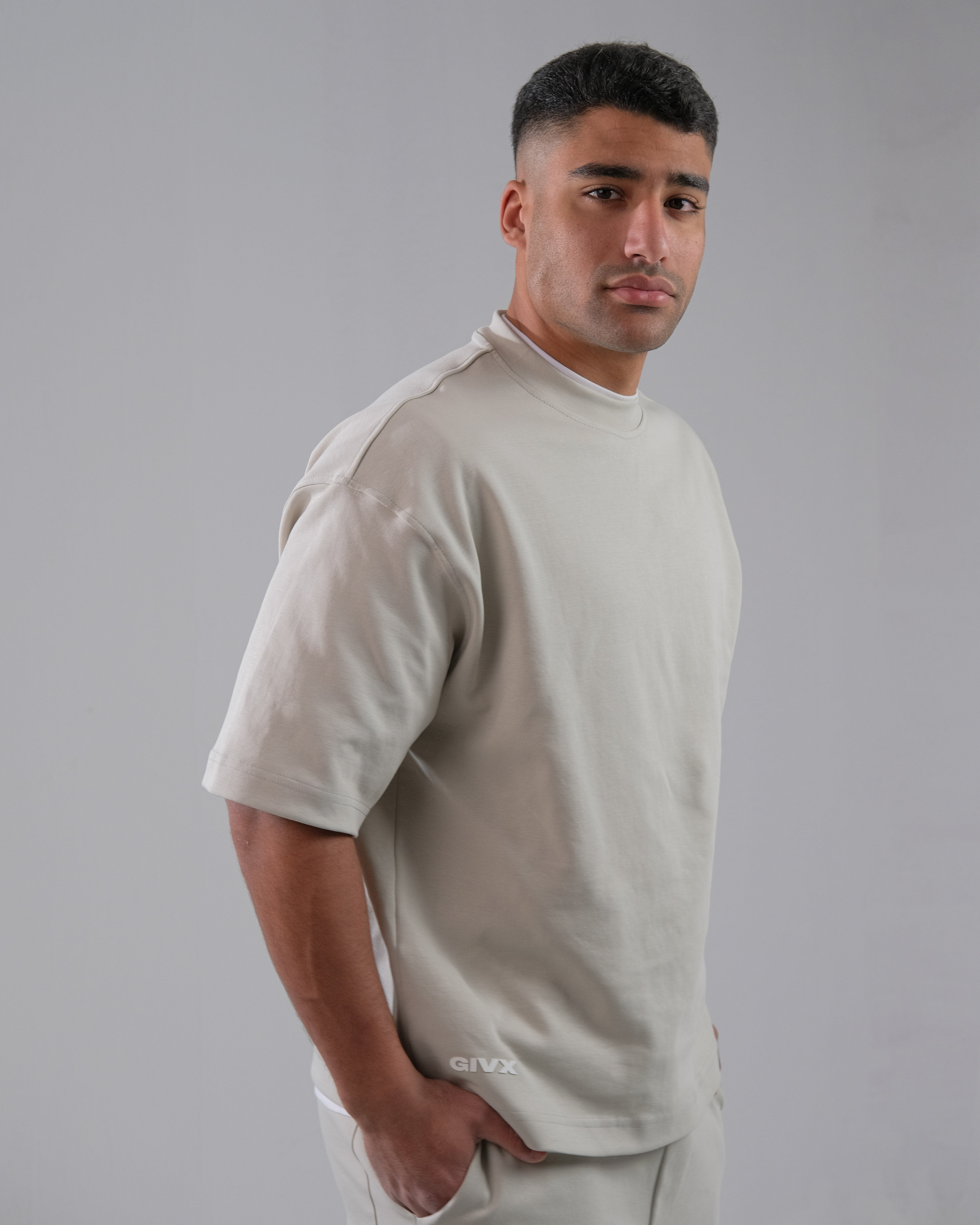 oversized Fit Tee And Straight Pants